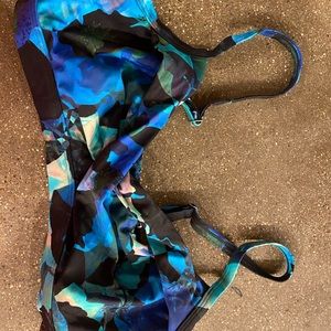 Athleta floral bikini top 36 D/DD